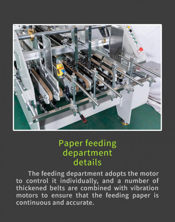 380V Voltage Textiles Folder Gluing Machine for Professional