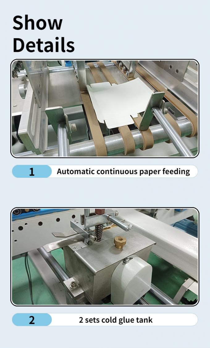 CQT-800 Cardboard/Corrugated Straight Line Box Automatic Box Folder ...