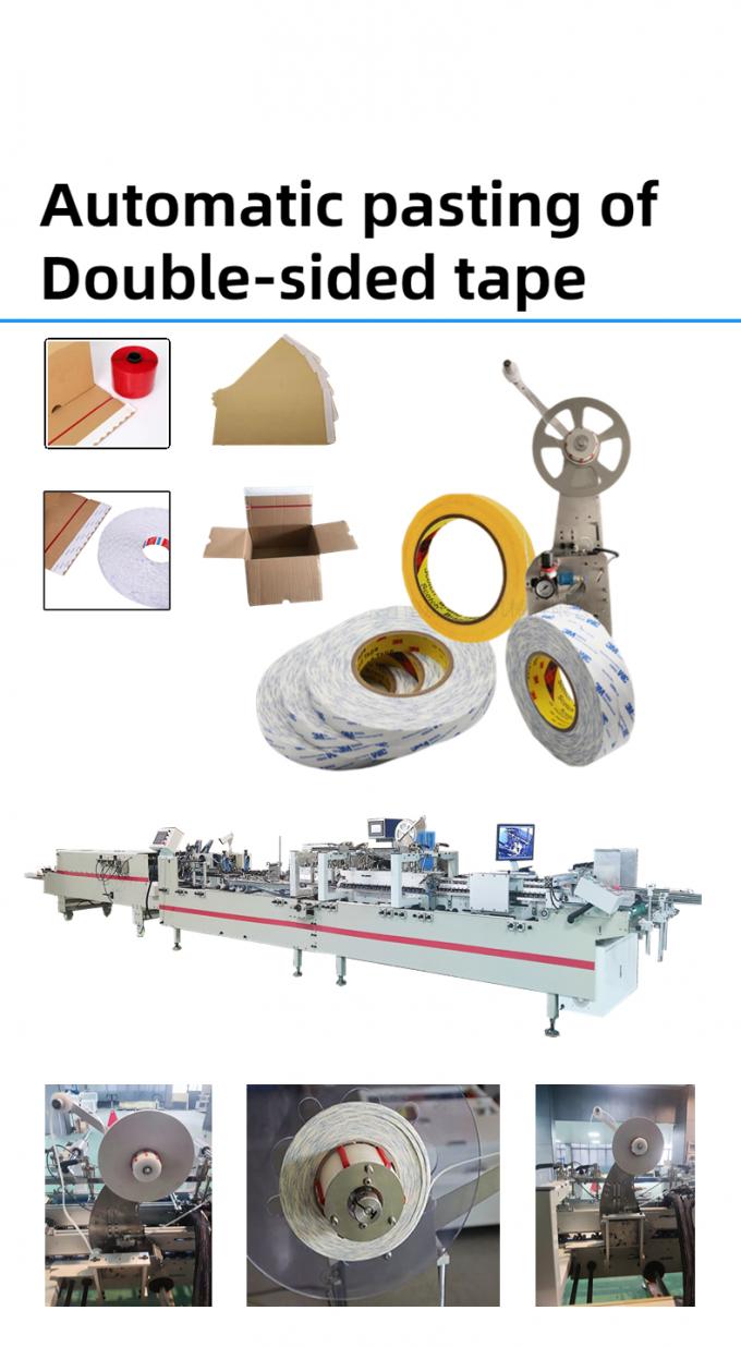 Machinery Hardware Automatic Folder Gluing Machine for Corrugated ...