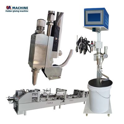 3ACQ3 6 Channels 3 Guns Cardboard Glue Machine Mini Folder Gluer Machine Advanced