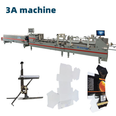 3A PLC SHH 800AG-2 Automatic Bottom Lock Folder Gluer for Six Corner Box Packaging