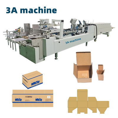 Box Folding Machine CQT-800WK-1 Corrugated R Box Folder Gluer for Packaging Material