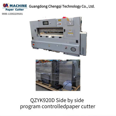 237x137x187cm Size QZYK92 Side-by-Side Program-Controlled Paper Cutter with 50 m/min Speed