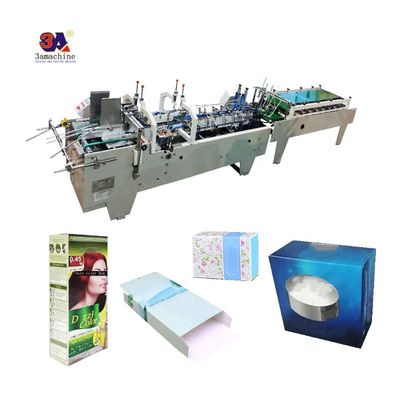 Video outgoing-inspection Provided Mini Box Folder Gluer Machine for Small Box Folding