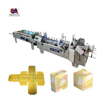 Video outgoing-inspection Provided Mini Box Folder Gluer Machine for Small Box Folding