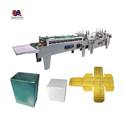 Video outgoing-inspection Provided Mini Box Folder Gluer Machine for Small Box Folding
