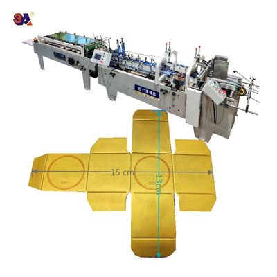 Video outgoing-inspection Provided Mini Box Folder Gluer Machine for Small Box Folding