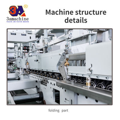Long Lamp Box Automatic Folder Gluer with 12*0.9*1.3m Size and Easy Operation