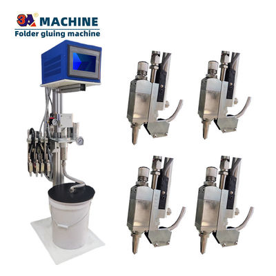 Maximum Speed Pneumatic Driven 3A-CQ-4 Paper Pasting Machine with Cold Glue Roll System
