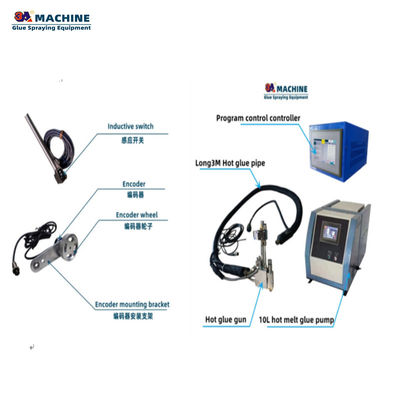 10L Pump 3A10L-4 Hot Melt Adhesive Dispensing System for 95KG Gluing Machine and 4 Guns
