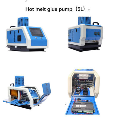 10L Pump 3A10L-4 Hot Melt Adhesive Dispensing System for 95KG Gluing Machine and 4 Guns