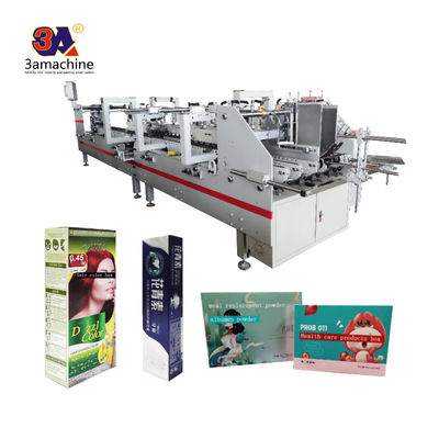 PLC Controlled 3A Carton Folder Pasting Gluing Machine for Automatic Box Production