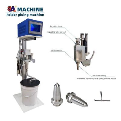 Automatic Glue Dispenser 90 KG Glue Spraying Machine for Cold Glue Pasting