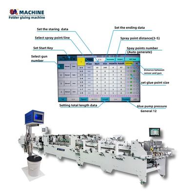 Advanced 3ACQ-2 Spray Cold Glue Systems Cold Gluing Machine Folder Gluer for Corrugated