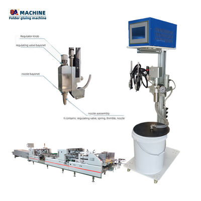 Maximum Working Frequency 500 Points/Sec Mini Box Folder Gluer for Fast Folder Gluing