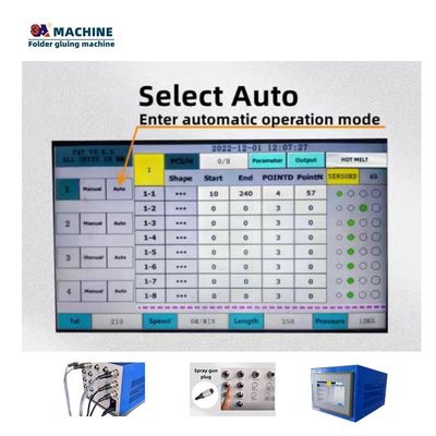 Maximum Working Frequency 500 Points/Sec Mini Box Folder Gluer for Fast Folder Gluing
