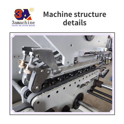 Paperboard and Corrugated Paper Automatic Folder Gluer Machine with 5.5 kg Capacity
