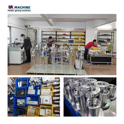 6 Channels 1 Gun Automatic Mini Box Folding Gluing Machine with Pressure Input 2-8Bar