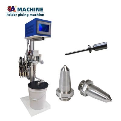 6 Channels 1 Gun Automatic Mini Box Folding Gluing Machine with Pressure Input 2-8Bar