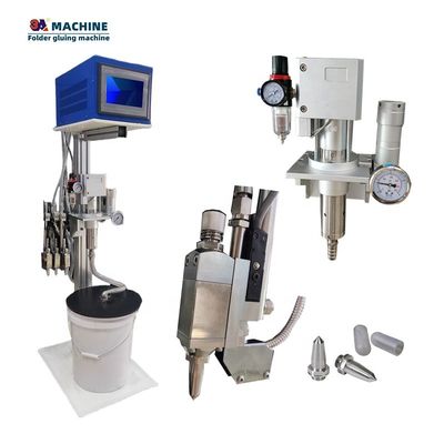 Paper Box Folder Gluer Envelopes Gluing Machine with 6 Channel 2 Guns Box Side Pasting