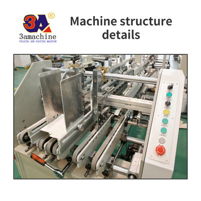 Electricity-powered Durable Automatic Folding Box Gluing Pasting Machine WIGHTE 4.3KG