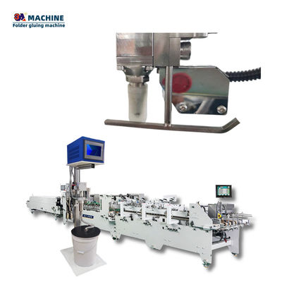 Cutting-Edge 3ACQ4 Automatic Folder Gluer Machine with 6 Channels and 4 Cold Glue Guns