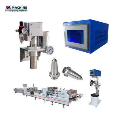 3ACQ5 6 Channels 5 COLD GLUE GUNS Cardboard Box Making Machine Boc Folder Gluer Paste