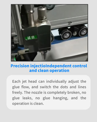 6 Channel 4 Guns Automatic Cold Glue Spray Gun for Corrugated Box Production Equipment