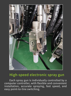 6 Channel 4 Guns Automatic Cold Glue Spray Gun for Corrugated Box Production Equipment
