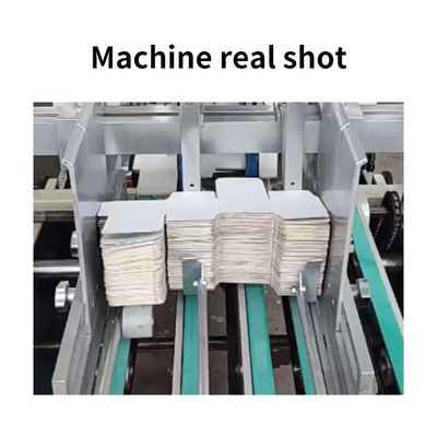 Box Folding and Gluing Machine with 380V Voltage Box Unfolded Size width 120mm-500mm