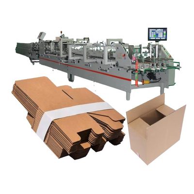 800 Corrugated Carton Box Folding Gluing Machinery for Automatic Cardboard Box Making