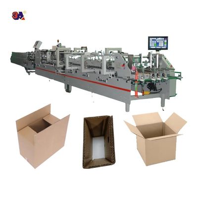 800 Corrugated Carton Box Folding Gluing Machinery for Automatic Cardboard Box Making