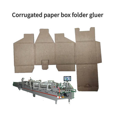 800 Corrugated Carton Box Folding Gluing Machinery for Automatic Cardboard Box Making