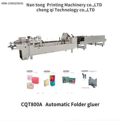 CQT/800A Automatic Folder Gluer Box Making Machine 1600 KG Automatic Grade Automatic