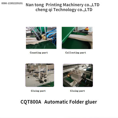 CQT/800A Automatic Folder Gluer Box Making Machine 1600 KG Automatic Grade Automatic