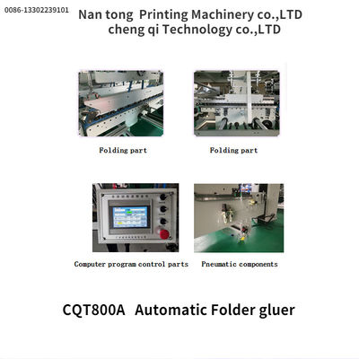 CQT/800A Automatic Folder Gluer Box Making Machine 1600 KG Automatic Grade Automatic