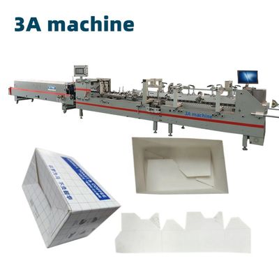 CQT900YG-2 Pre-Folded Pre-Folding Bottom Lock Box Pasting Machine for Different Boxes