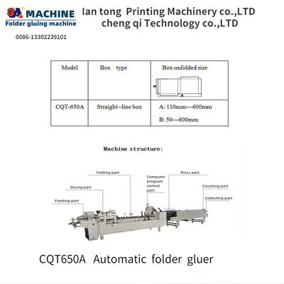 CQT650A accuracy Video Inspection Folder Gluer Parts for Pasting Paper Glue Machine