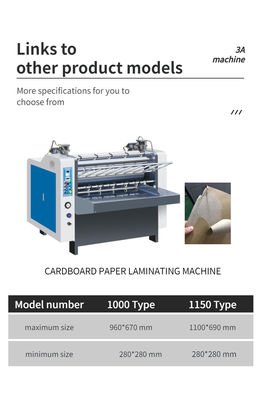 380V CQT 1000 Automatic Flatbed Cardboard Flute Laminator for 150g 150g 500g 500g