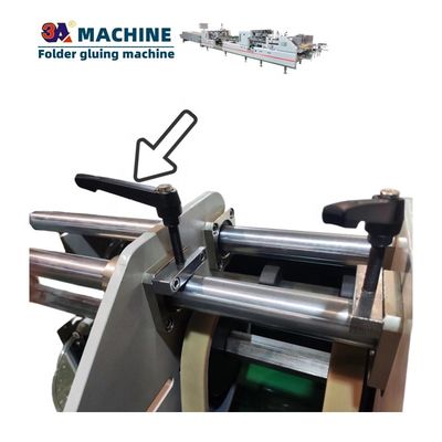 Automatic Box Folding Gluing Machine Spare Parts for 18cm*15cm*10cm Boxes Condition