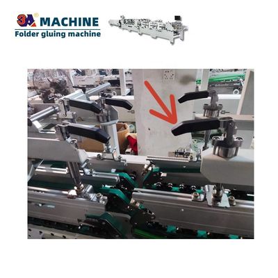 Automatic Box Folding Gluing Machine Spare Parts for 18cm*15cm*10cm Boxes Condition