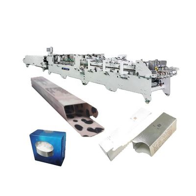 Carton Folding Gluing Semi Automatic Folder Gluer Machine For Box Pasting Machine 380V3P