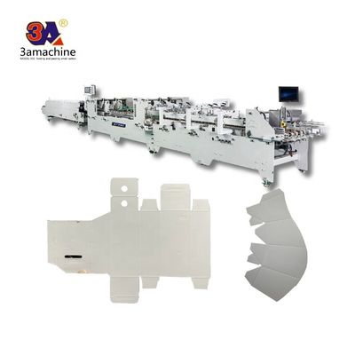 Carton Folding Gluing Semi Automatic Folder Gluer Machine For Box Pasting Machine 380V3P