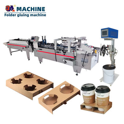 Coffee Cup Sleeve Folder Gluer Machine Suitable for Small Carton or Corrugated Paper 1.5