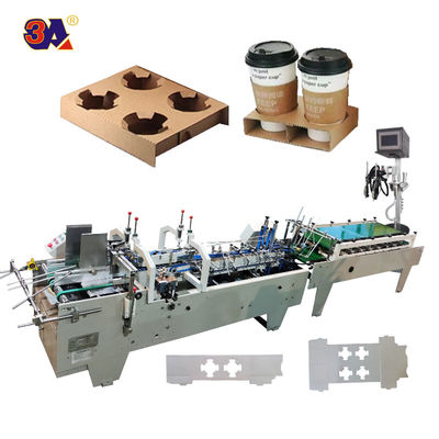 Coffee Cup Sleeve Folder Gluer Machine Suitable for Small Carton or Corrugated Paper 1.5