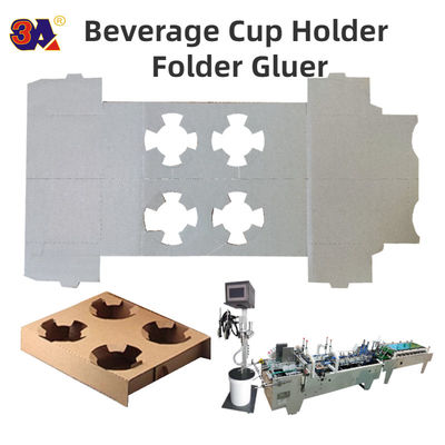 Coffee Cup Sleeve Folder Gluer Machine Suitable for Small Carton or Corrugated Paper 1.5