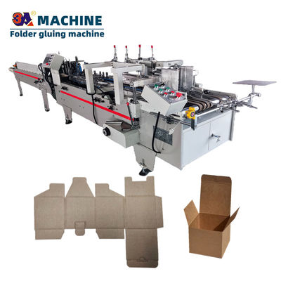 Automatic Mini Corrugated Box Folder Gluer Paper Forming Machine Folding Gluing Machine