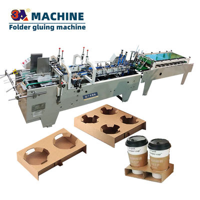 Automatic Mini Corrugated Box Folder Gluer Paper Forming Machine Folding Gluing Machine