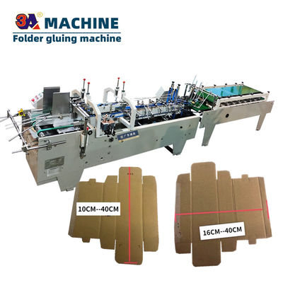 Automatic Mini Corrugated Box Folder Gluer Paper Forming Machine Folding Gluing Machine