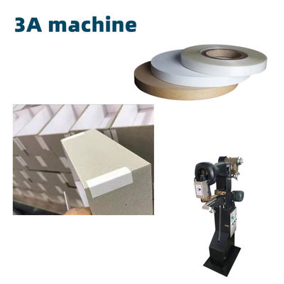 PLC Core Components CQT-TJ Manual Rigid Paper Box Corner Tape Pasting Machine Folder Gluer